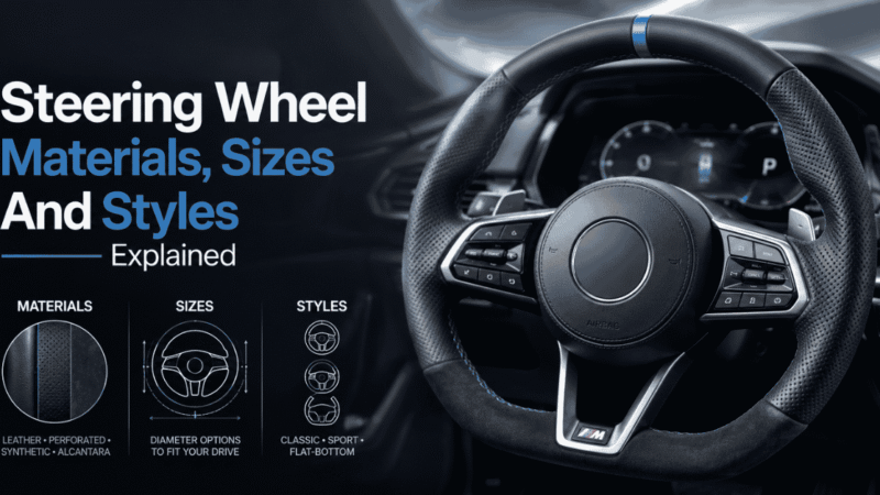 Steering Wheel Materials, Sizes And Styles Explained
