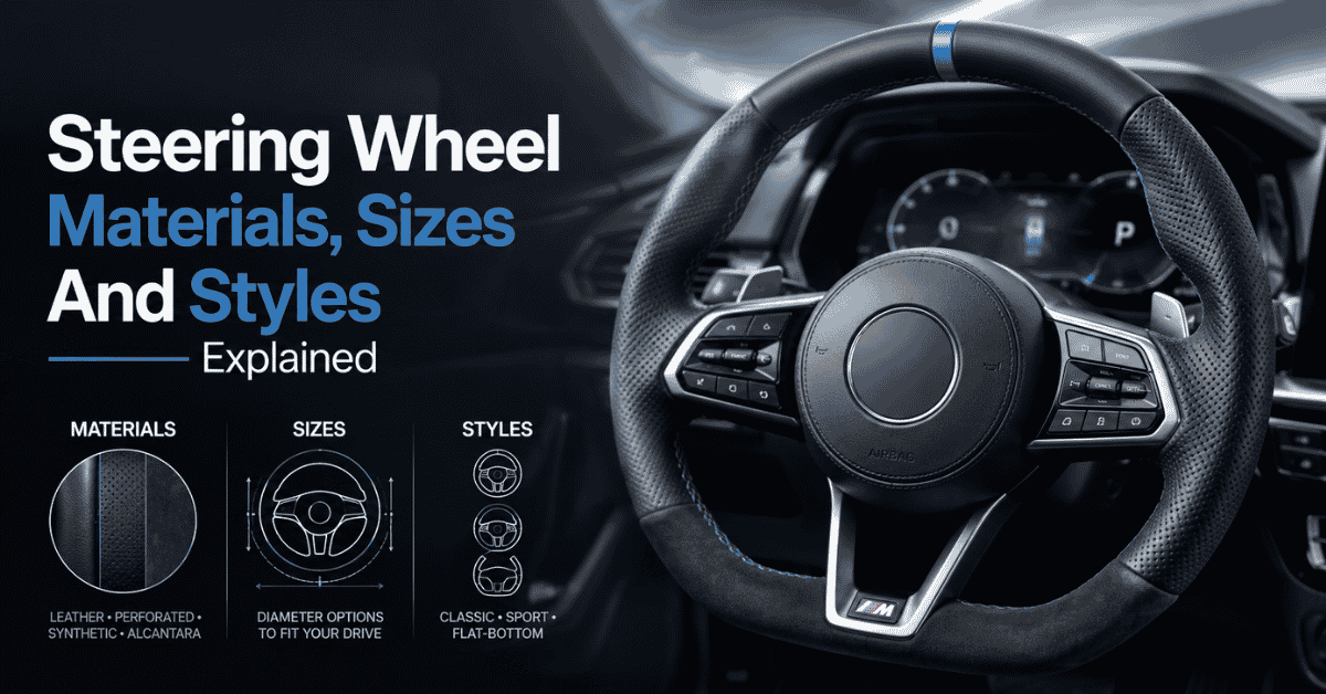 Steering Wheel Materials, Sizes And Styles Explained
